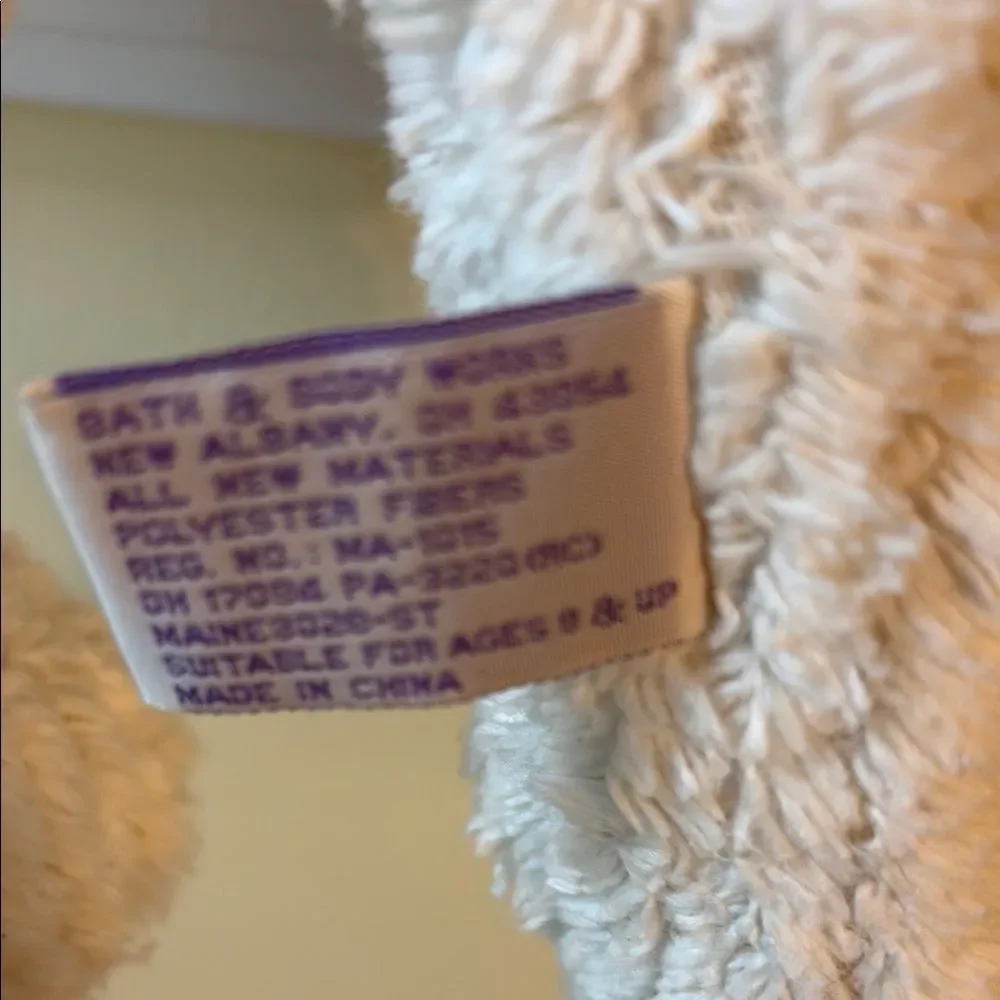 Bath & Body Works Cream and Purple Decor Accent